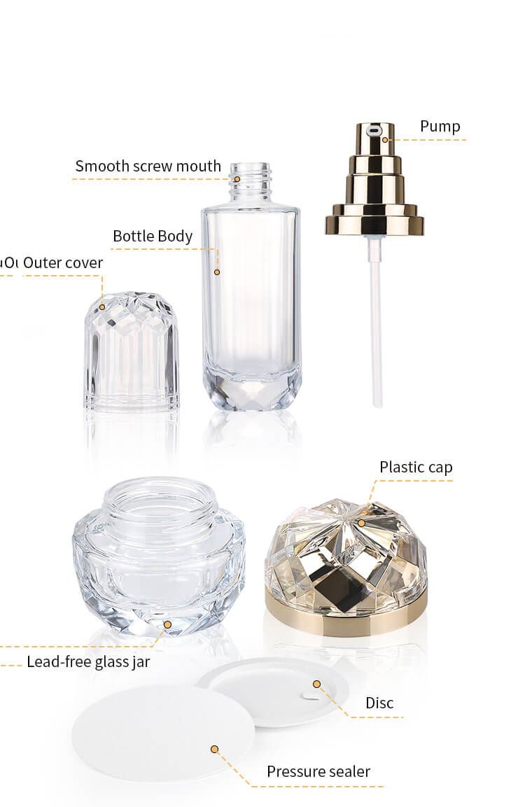 glass lotion pump bottle 