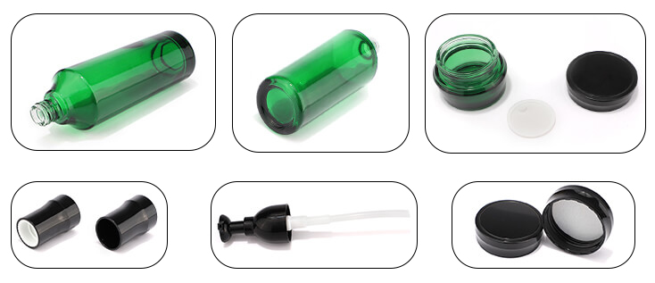 Accessories for green glass bottle set 