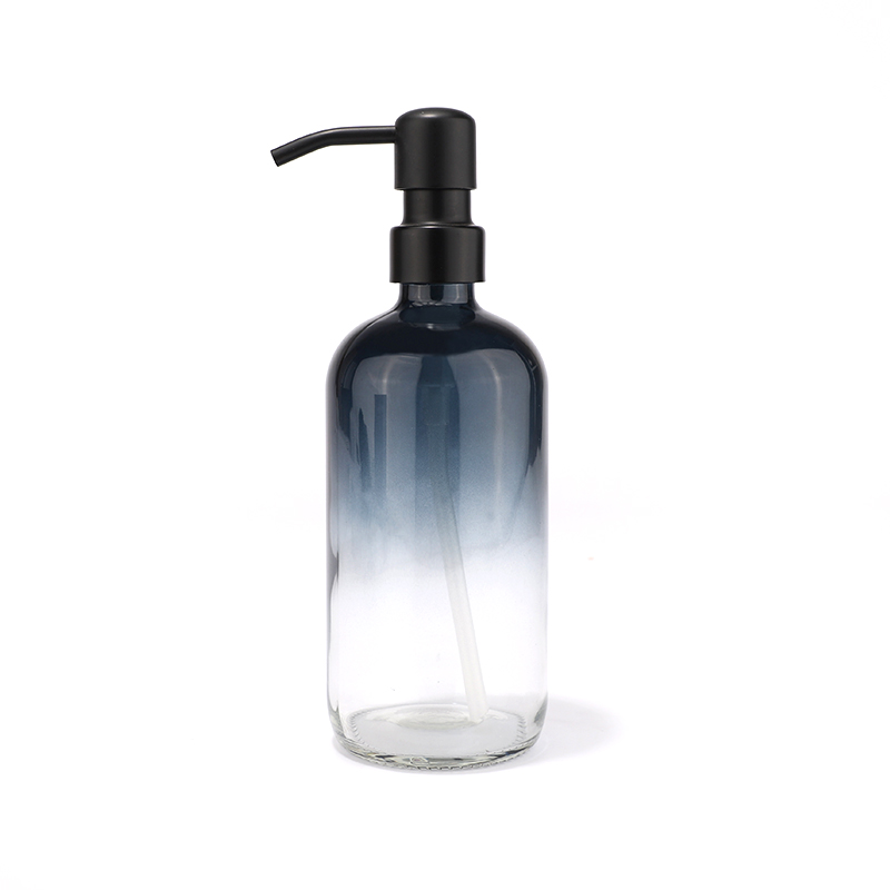 Gradient color glass spray bottle 