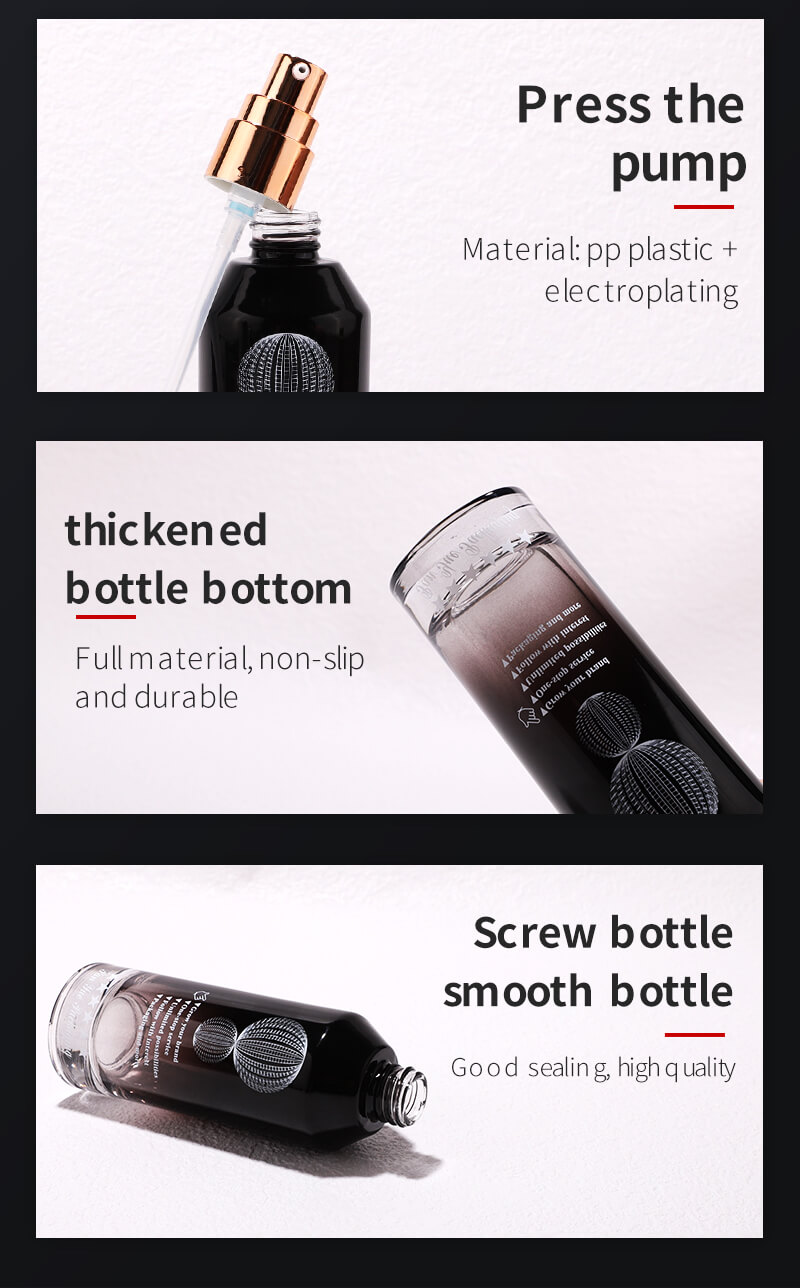 مجموعة زجاجات مستحضرات التجميل الفاخرة في العناية بالبشرة