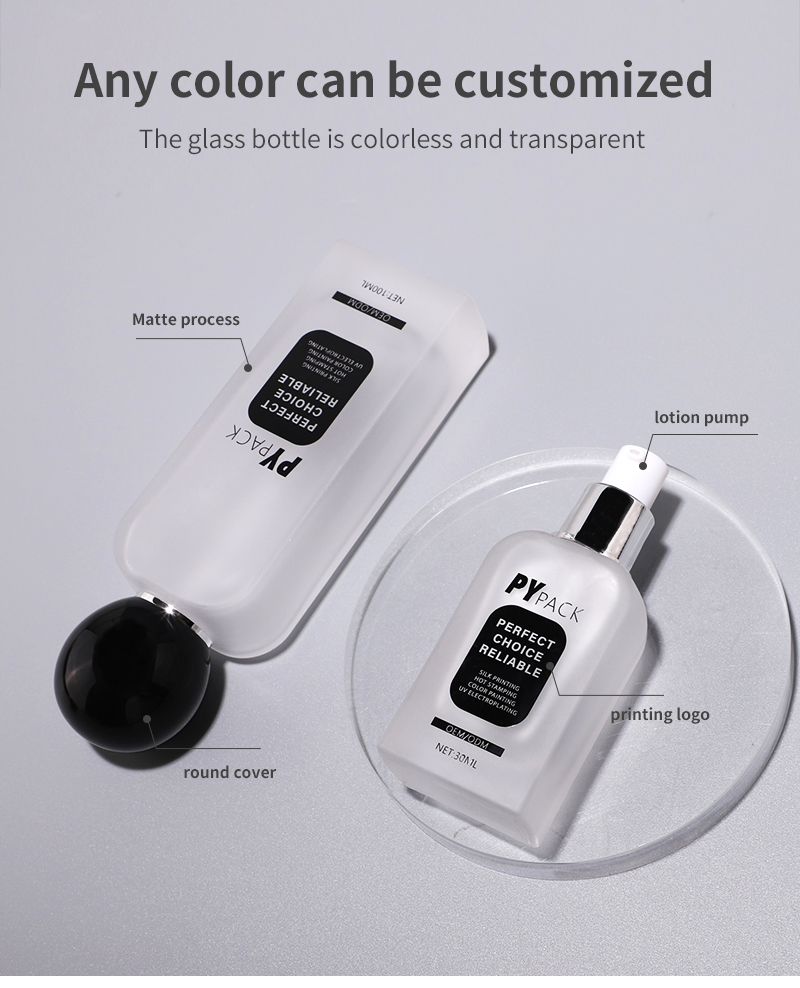 تفاصيل مجموعة زجاجة مضخة محلول الزجاج