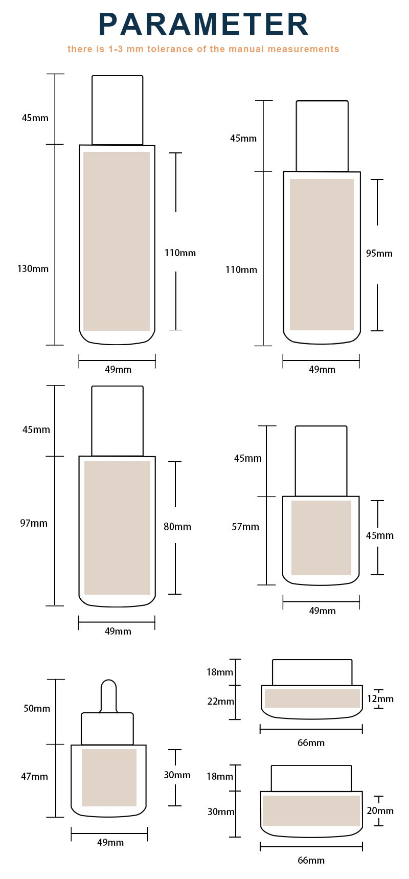 100ml empty pink glass bottle