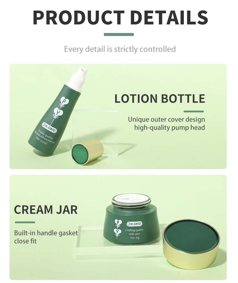 Luxury glass lotion bottle