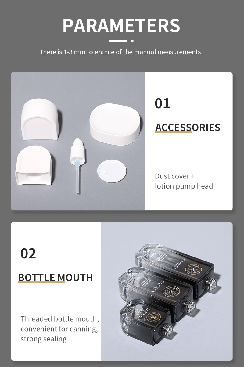 unique glass bottle set