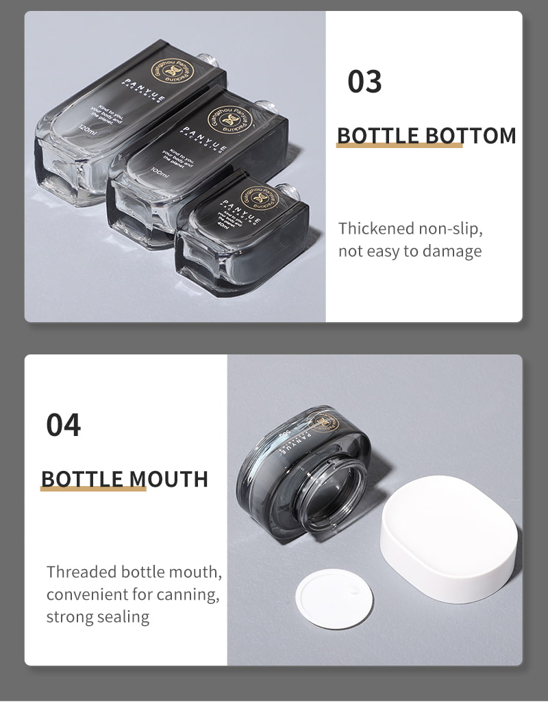cosmetic packaging glass bottle