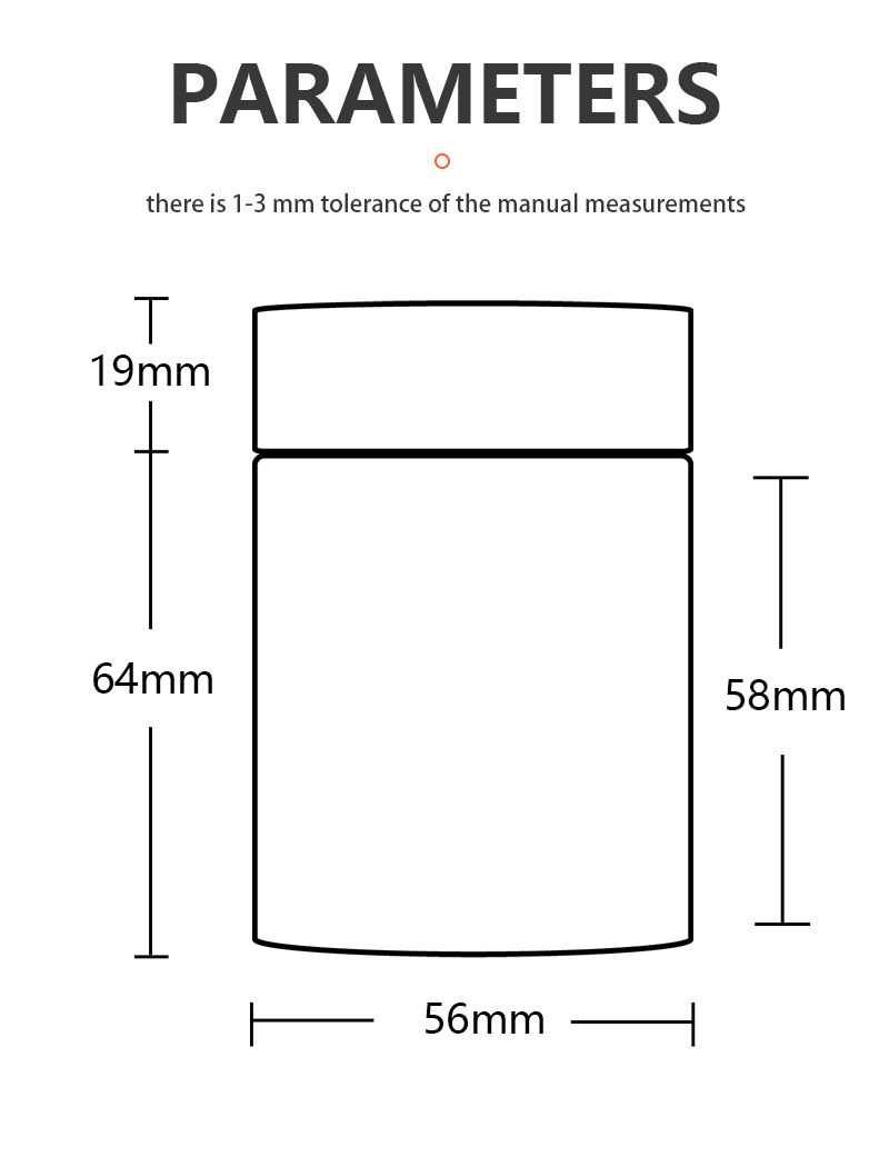Skincare 100g Glass Jar