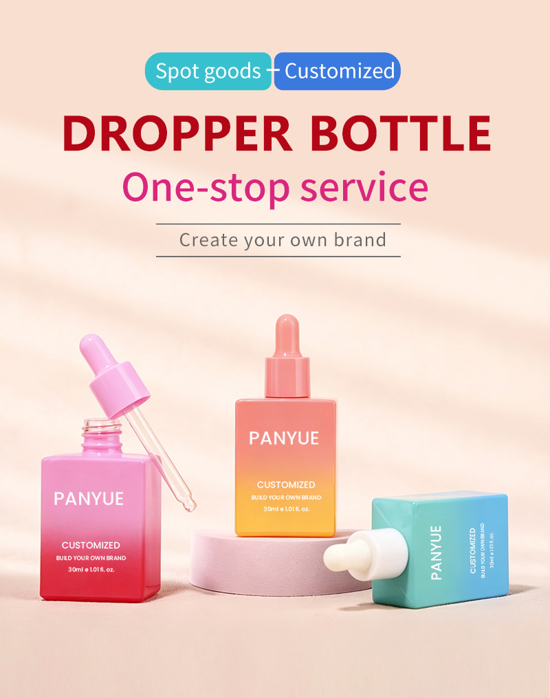 Square Flat Dropper Bottle