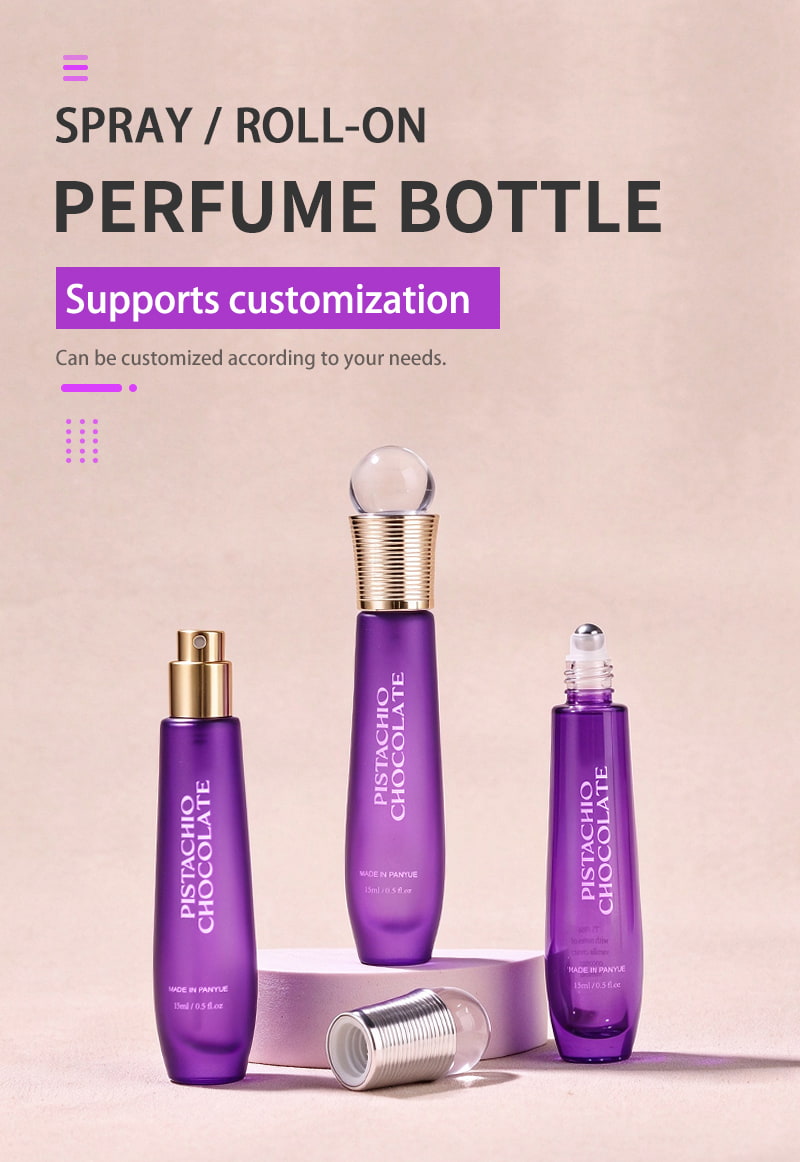 15ml Purple Glass Perfume Bottle