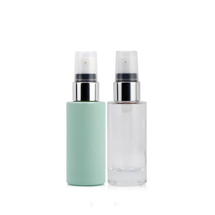 Frosted color glass dropper bottle
