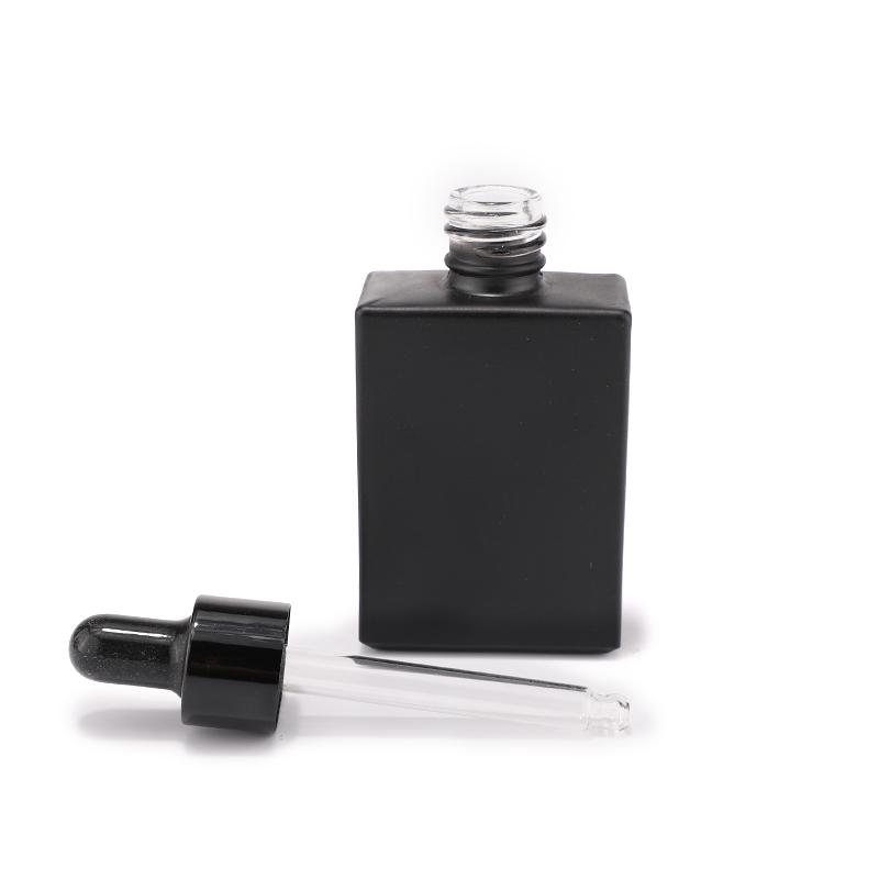 Rectangular Glass Bottle With Dropper
