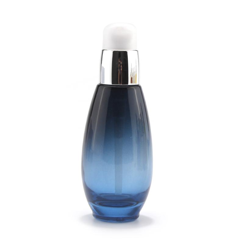 Glass bottle with lotion pump