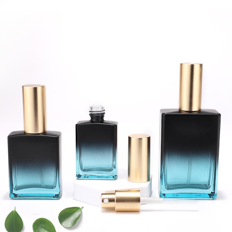 Custom color square perfume bottle