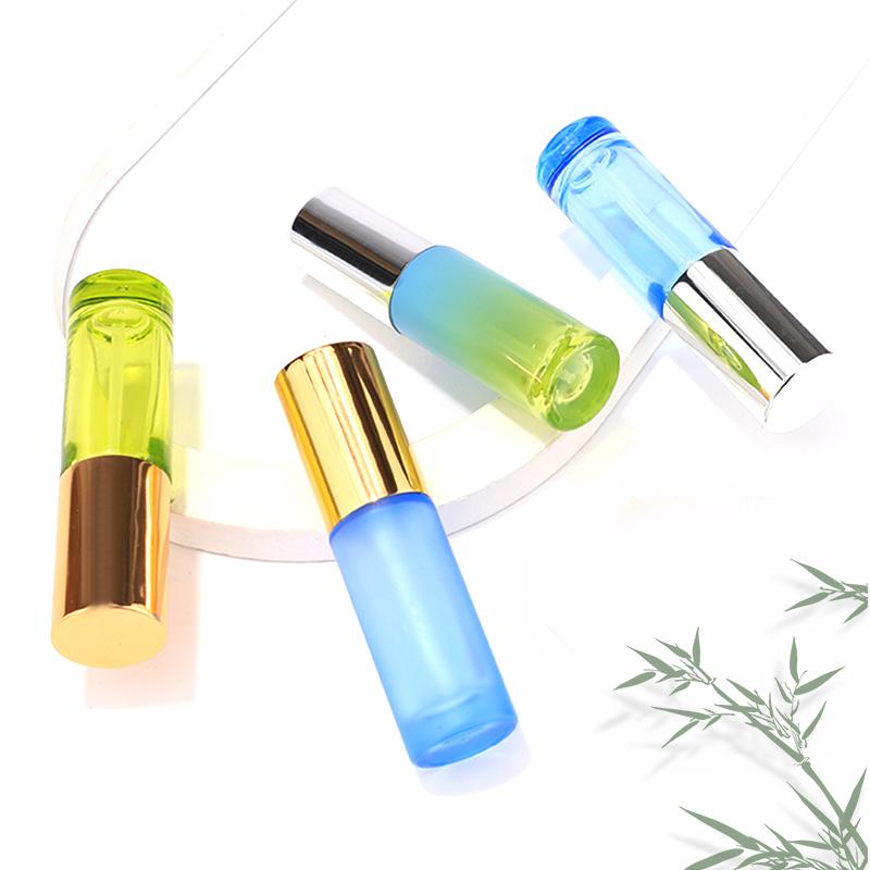 Glass serum oil bottle with pump