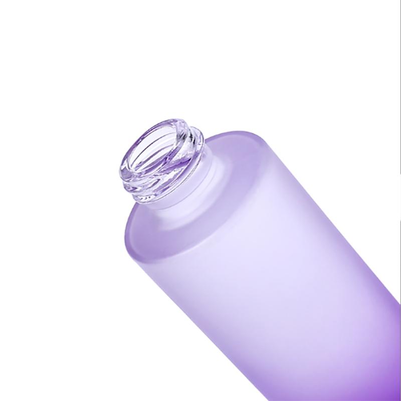 Flat shoulder glass dropper bottle