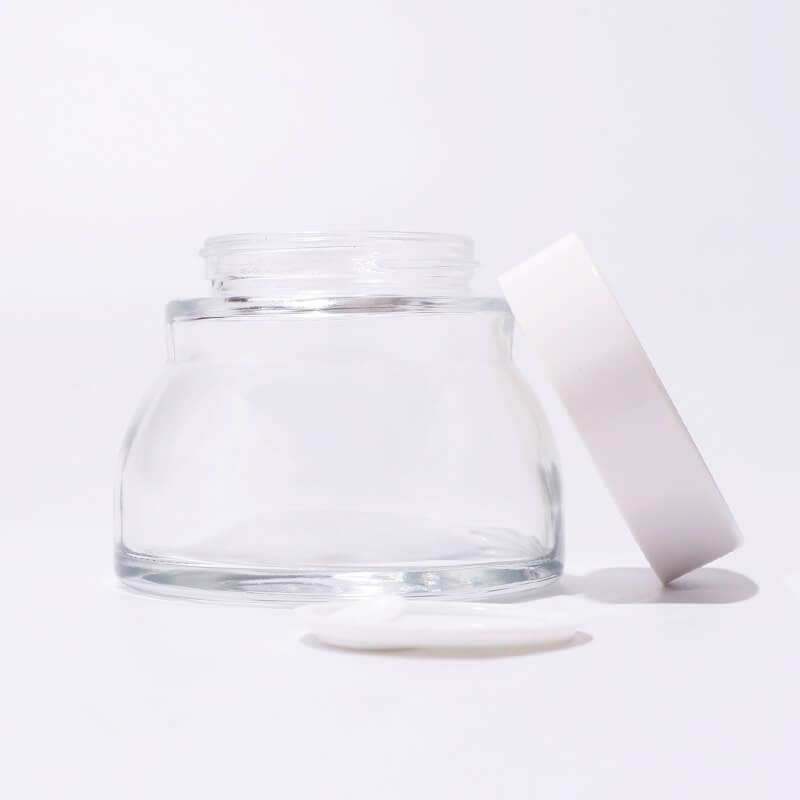 wholesale cream glass jar in skincare