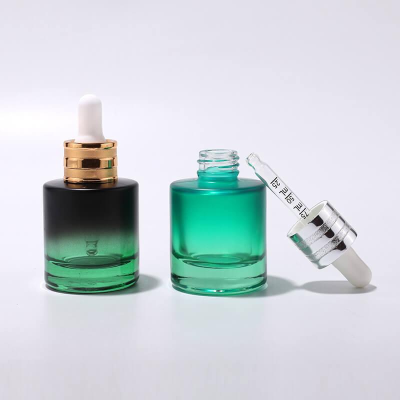 Eco friendly empty cosmetic skincare glass bottle packing