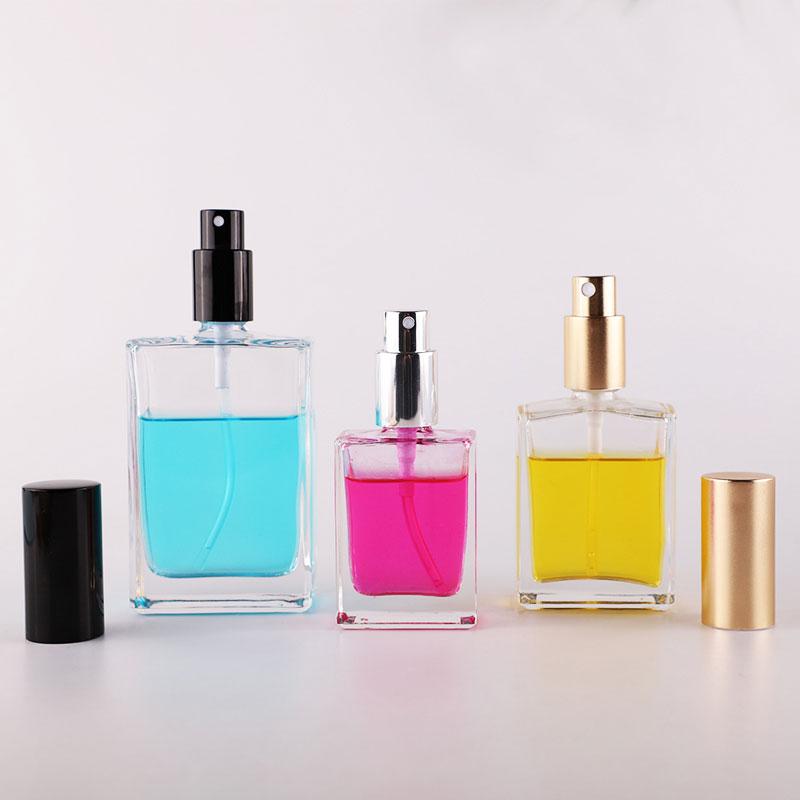 Square dropper glass bottle with different capacity