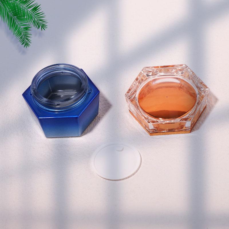 Hexagon cosmetic packaging containers