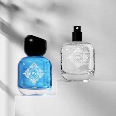 زجاجة عطر سعة 110 مل بغطاء غير منتظم