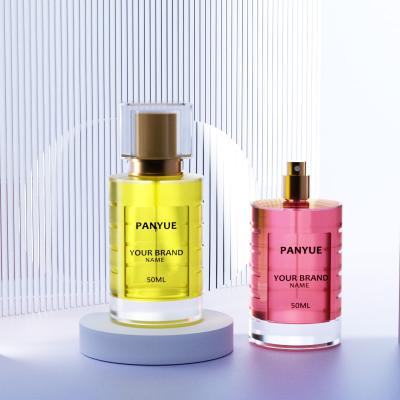 زجاجة عطر سعة 50 مل مع غطاء مربع