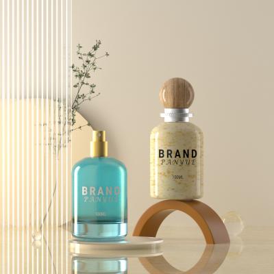 زجاجة عطر أسطوانية الشكل بكتف دائري سعة 100 مل